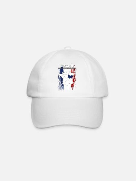 Bourgogne Franche Comte - Baseballkappe - Weiß/Weiß