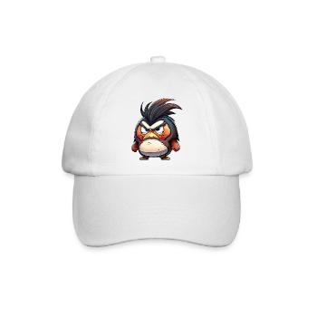 Ich bin nicht glücklich! - Baseballkappe - Weiß/Weiß - Vorne