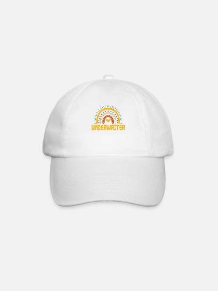 Risikoprüfer - Baseballkappe - Weiß/Weiß