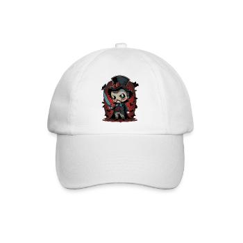 Jack der Ripper - Baseballkappe - Weiß/Weiß - Vorne