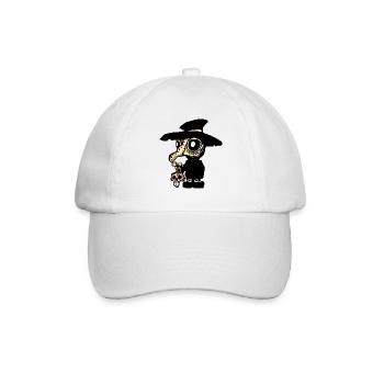 Pestdoktor Kaninchen von Paque - Baseballkappe - Weiß/Weiß - Vorne