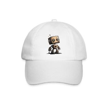 Little Robot - Baseballkappe - Weiß/Weiß - Vorne