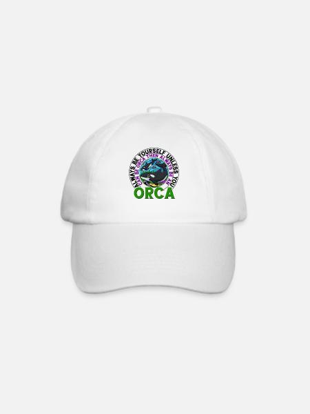 Orca Ozean Wal Orca Fan Meerestier - Baseballkappe - Weiß/Weiß