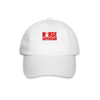 Tolles Pflegedienstleitung Design - Baseballkappe - Weiß/Weiß - Vorne