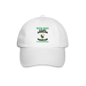 Dudelsack für Dudelsackspieler und Schotten - Baseballkappe - Weiß/Weiß - Vorne