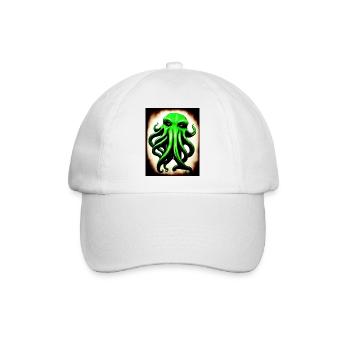 Octopus #003 - Baseballkappe - Weiß/Weiß - Vorne