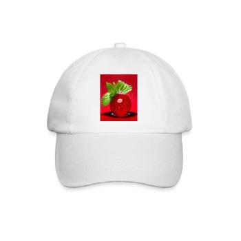 Strawberry - Baseballkappe - Weiß/Weiß - Vorne