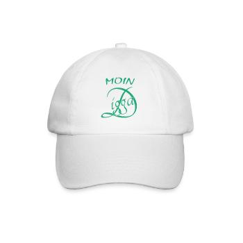 Moin Digga - Baseballkappe - Weiß/Weiß - Vorne