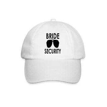 Junggesellenabschied | Bride Security | Team Braut - Baseballkappe - Weiß/Weiß - Vorne
