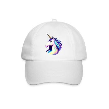 Einhorn Fabeltier Unicorn Mädchen Einhörner - Baseballkappe - Weiß/Weiß - Vorne