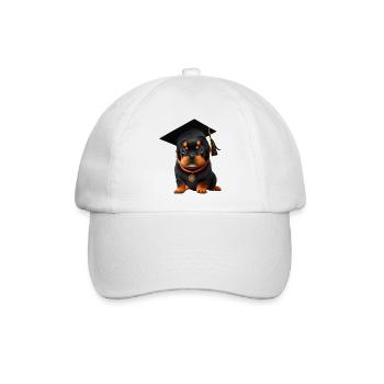Schulabschluss Bachelor Rottweiler Hunde Studium - Baseballkappe - Weiß/Weiß - Vorne