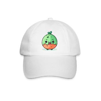 Lonm melone kawai - Baseballkappe - Weiß/Weiß - Vorne