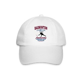 Badminton - Badmintonspieler - Baseballkappe - Weiß/Weiß - Vorne