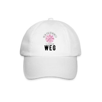 Wegweiser RUNEN Motivation - VEGVISIR - Baseballkappe - Weiß/Weiß - Vorne