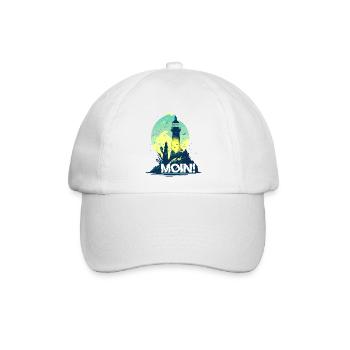 MOIN! - Baseballkappe - Weiß/Weiß - Vorne