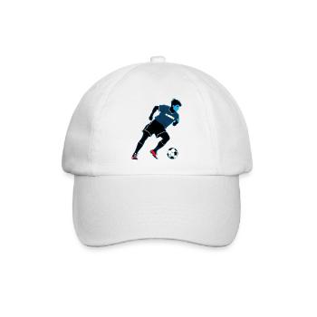 fussball - Baseballkappe - Weiß/Weiß - Vorne