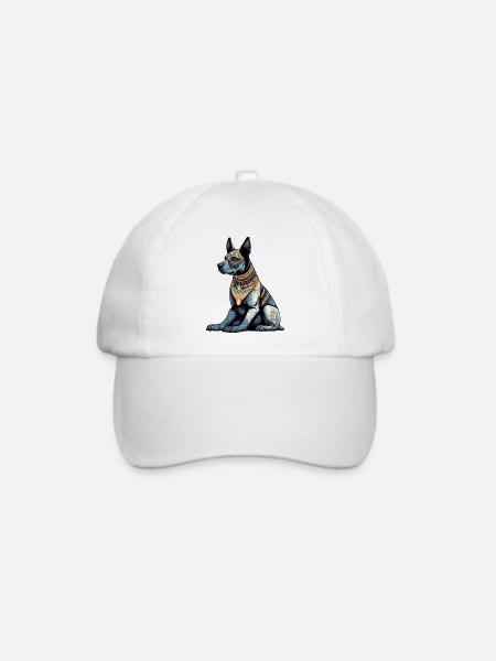 Ägyptischer Hund Nr. 2 - Baseballkappe - Weiß/Weiß