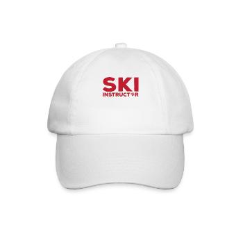Skilehrer - Baseballkappe - Weiß/Weiß - Vorne