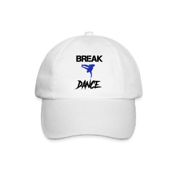 break dance - Baseballkappe - Weiß/Weiß - Vorne