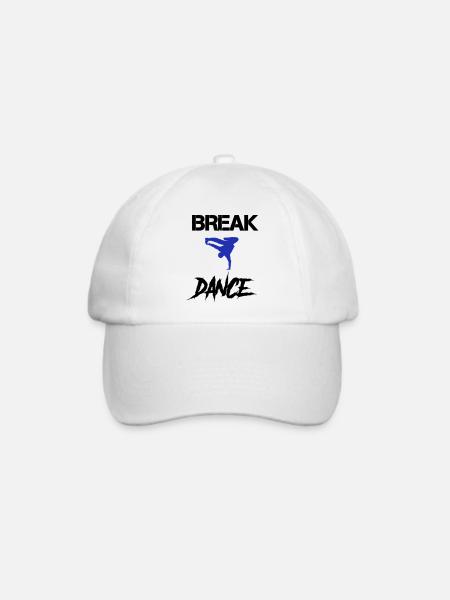 break dance - Baseballkappe - Weiß/Weiß