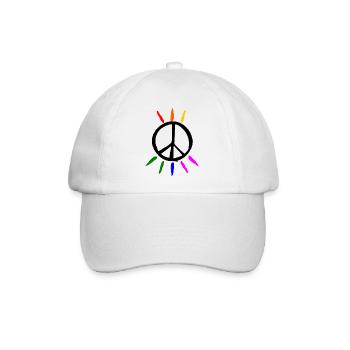 Peacezeichen - Baseballkappe - Weiß/Weiß - Vorne