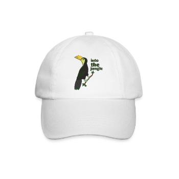 tukan into the jungle - Baseballkappe - Weiß/Weiß - Vorne