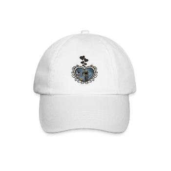 Dunkle Weihnachten - Baseballkappe - Weiß/Weiß - Vorne