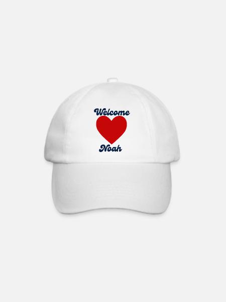 Noahwillkommen - Baseballkappe - Weiß/Weiß