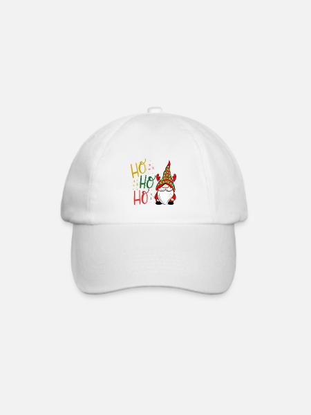 Ho ho ho gnome Weihnachten - Baseballkappe - Weiß/Weiß