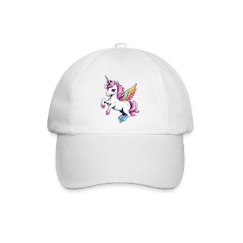 Licorne Einhorn Kawaii - Baseballkappe - Weiß/Weiß - Vorne