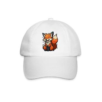 Schlau wie ein Fuchs - Baseballkappe - Weiß/Weiß - Vorne