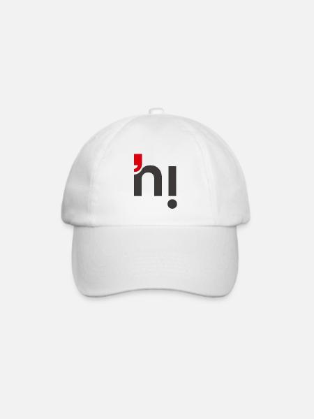 Hi - Baseballkappe - Weiß/Weiß