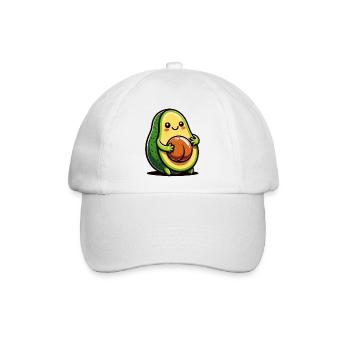 Avocado Krault Bauch - Baseballkappe - Weiß/Weiß - Vorne