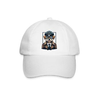 Cute Dog Pilot - Baseballkappe - Weiß/Weiß - Vorne