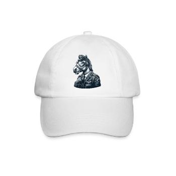Cute Horse Pilot - Baseballkappe - Weiß/Weiß - Vorne