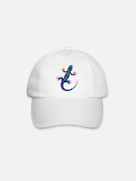 Gecko - Baseballkappe - Weiß/Weiß