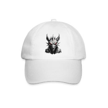 Chupacabra / Saugende Kreatur / Monster /Spanien - Baseballkappe - Weiß/Weiß - Vorne