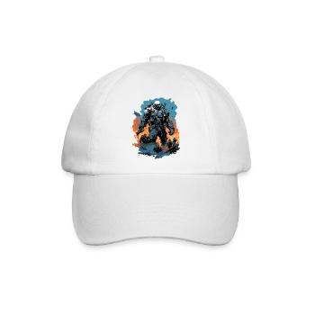 Apocalypse / Weltuntergang / Zerstörung / Anarchie - Baseballkappe - Weiß/Weiß - Vorne