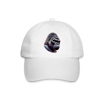 Gorilla - Baseballkappe - Weiß/Weiß - Vorne