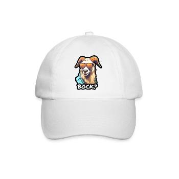 Bock ? - Baseballkappe - Weiß/Weiß - Vorne