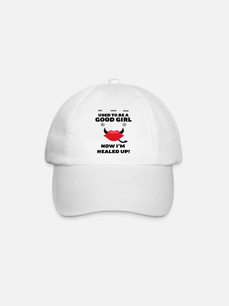 Böses Mädchen, gutes Mädchen - Baseballkappe - Weiß/Weiß