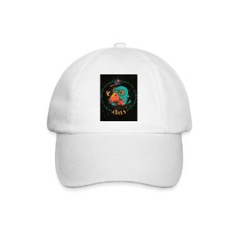 Zodiac Horoscope Astrology Constellations Aries - Baseballkappe - Weiß/Weiß - Vorne