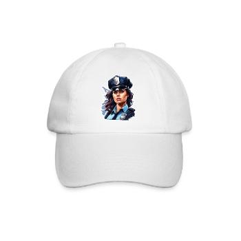 Polizei / Einsatz / Beruf / Job / Einsatzkräfte - Baseballkappe - Weiß/Weiß - Vorne