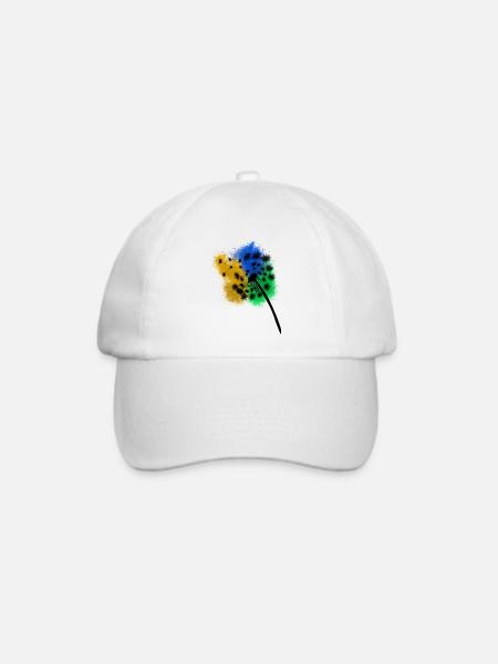 pusteblume - Baseballkappe - Weiß/Weiß