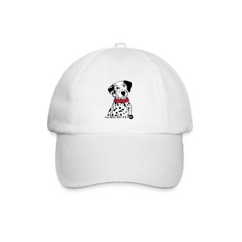 Dalmatiner Punkt Liebhaber Geschenk Hunde - Baseballkappe - Weiß/Weiß - Vorne