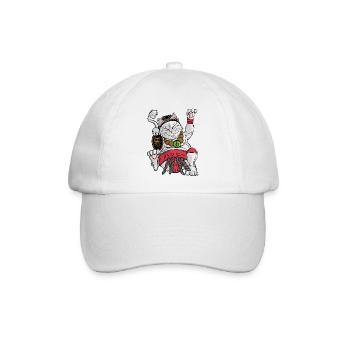 Maneki-neko Sumo - Baseballkappe - Weiß/Weiß - Vorne