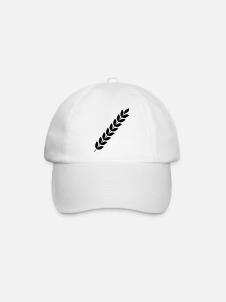 weizen - Baseballkappe - Weiß/Weiß