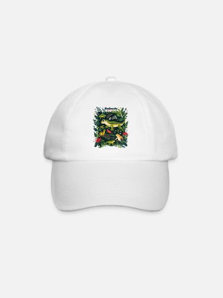 Biodiversität Erhaltung Tropische Fauna - Baseballkappe - Weiß/Weiß