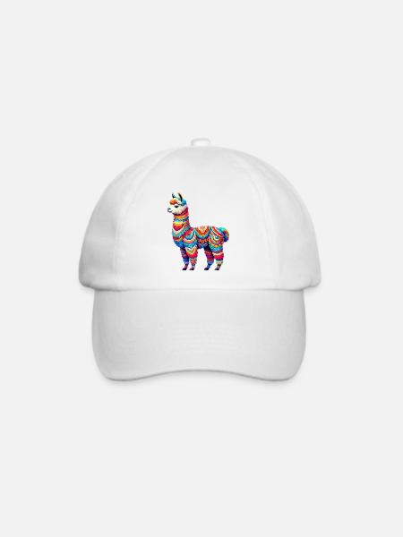 Alpaka - Baseballkappe - Weiß/Weiß