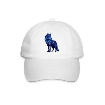 Galaktischer Wolf - Baseballkappe - Weiß/Weiß - Vorne